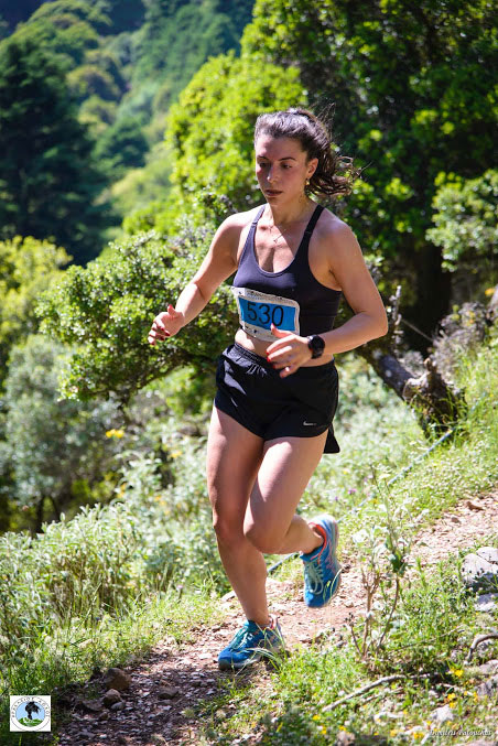 Eleni Akrida running at Herakleios Athlos